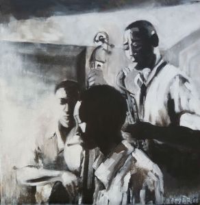 by night, jazz, acrylique sur toile