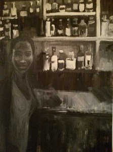 By night, inside, acrylique sur bois, 100X60cm, 2015 